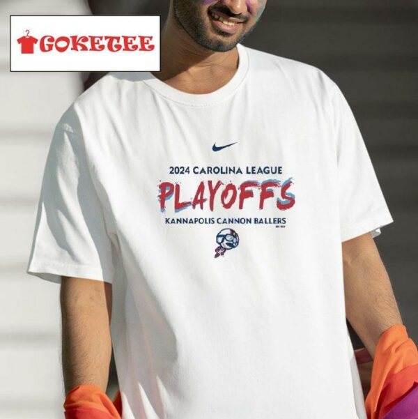 Carolina League Playoffs Kannapolis Cannon Ballers Tshirt