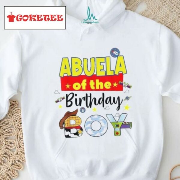 Abuela Of The Birthday Boy Toy Familly Matching Story Shirt