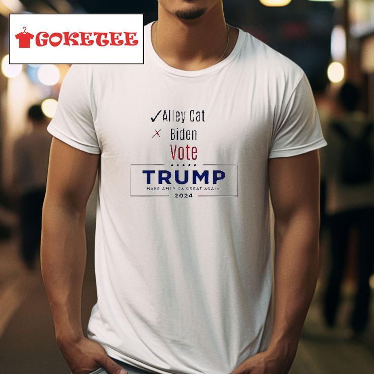 Alley Cat Vote Trump  Make America Great Again Tshirt 