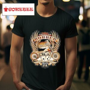 American Bobber Ride A Legend Motorcycle Usa Graphic Tshirt
