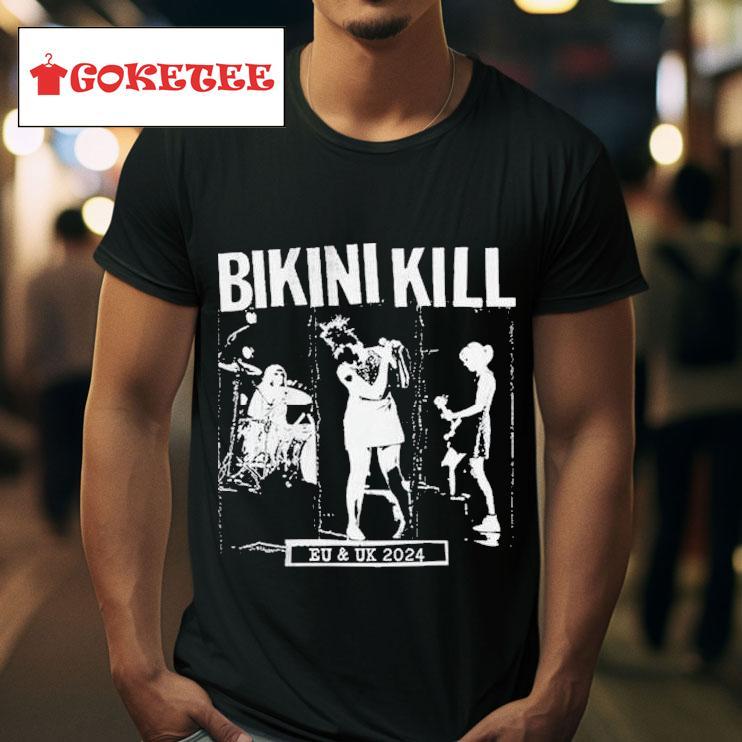 Bikini Kill Eu And Uk Tour  Photo S Tshirt 