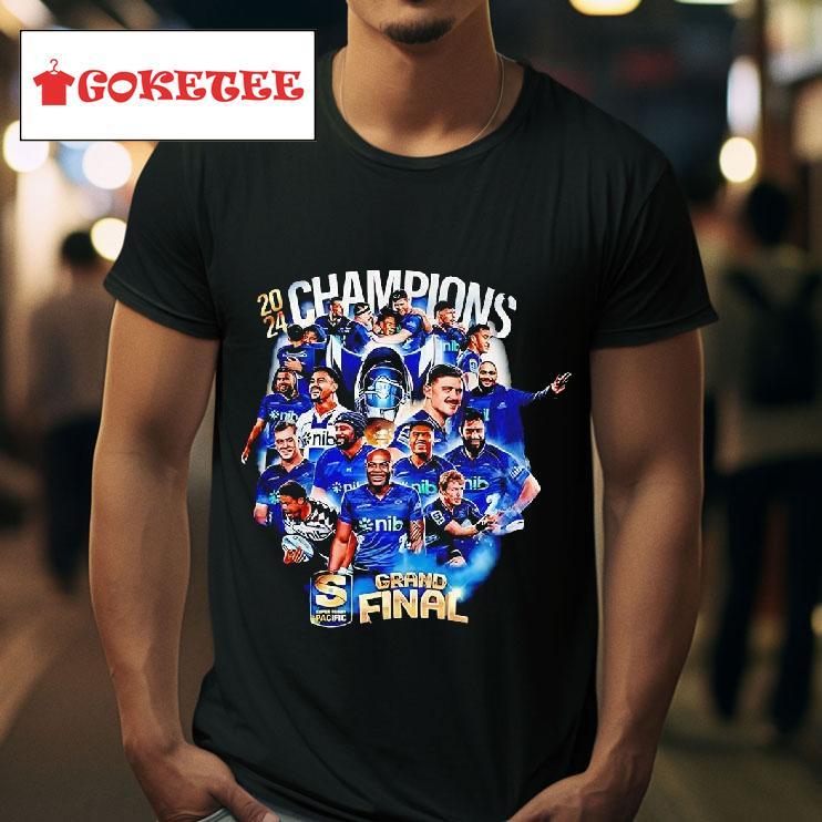 Blues Super Rugby Grand Final  Champions Tshirt 