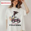 Bluey Fun In The Car With Atlanta Falcons Football Shirt