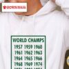 Boston Basketball 18 Time World Champions Shirt