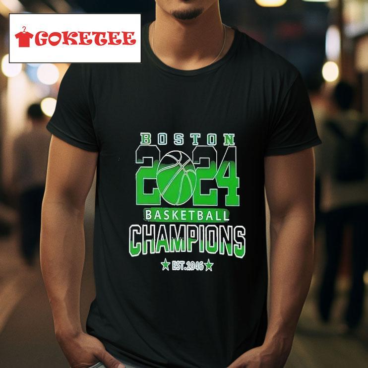 Boston Basketball Champions Est  Tshirt 