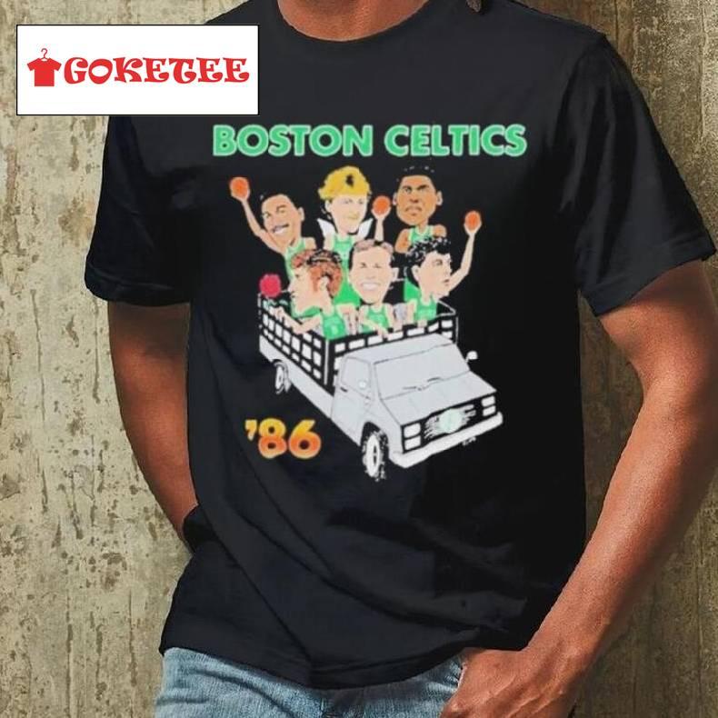 Boston Celtics 86 Driving Car Celts Finish Nba 2024 T Shirt