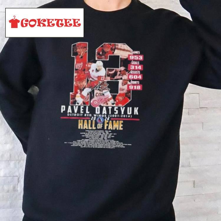 Boston Red Wings Pavel Datsyuk Hall Of Fame 2024 Fan T Shirt