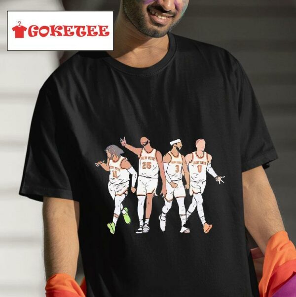 Brunson Mikal Hart And Donte New York Knicks Cartoon Tshirt