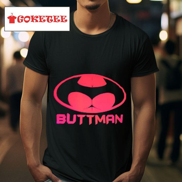 Buttman Batman Logo Parody Tshirt 