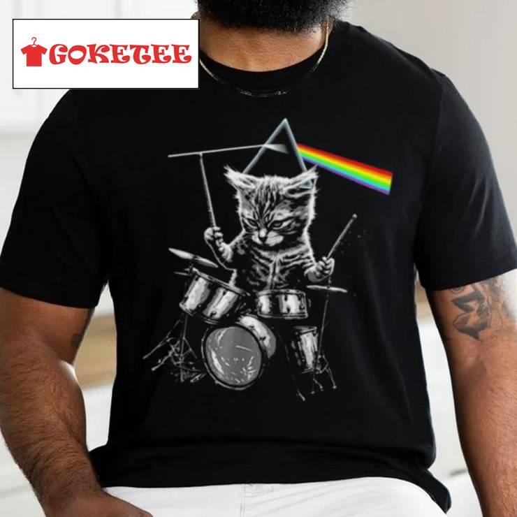 Cat Drum Pink Floyd Shirt