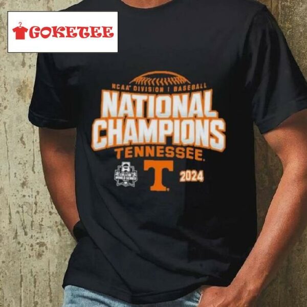 Champion Black Tennessee Volunrs 2024 Ncaa Men’s Baseball College World Series Champions T Shirt