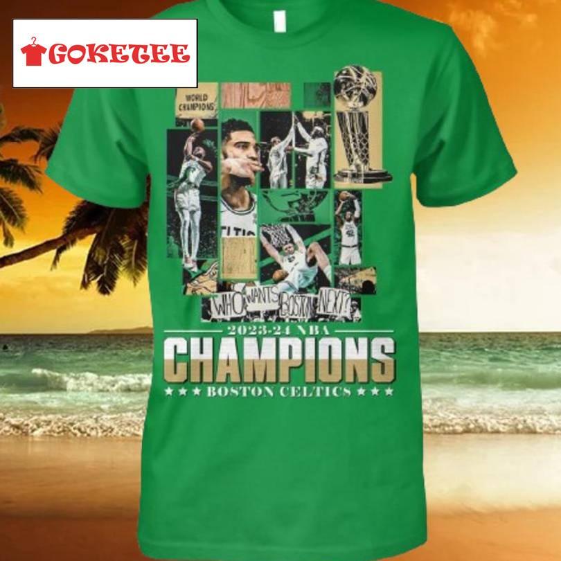 Champions Boston Celtics 2023 2024 Nba Fianls T Shirt2