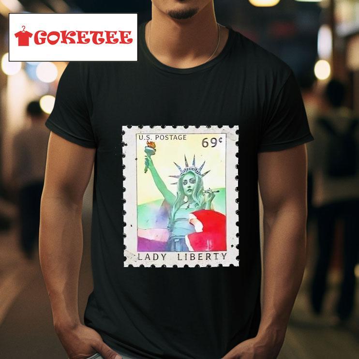 Chappell Roan Lady Liberty Vintage Stamp Tshirt 