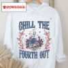 Chill The Fourth Out Vintage Cowgirl 4th Of July Shirt