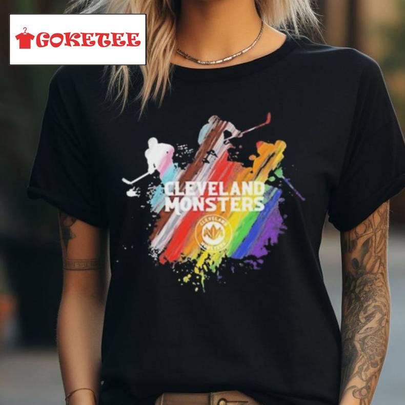 Cleveland Monsters Pride Silhouette Shirt