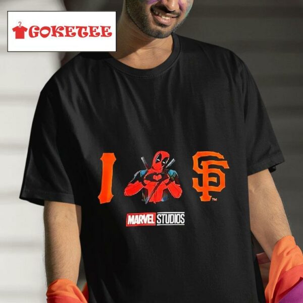 Deadpool I Love San Francisco Giants Tshirt