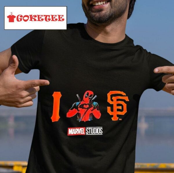 Deadpool I Love San Francisco Giants Tshirt