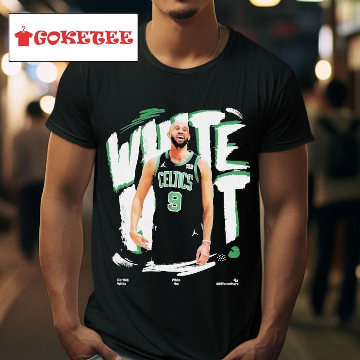 Derrick White White Hot Different Here Boston Celtics S Tshirt 