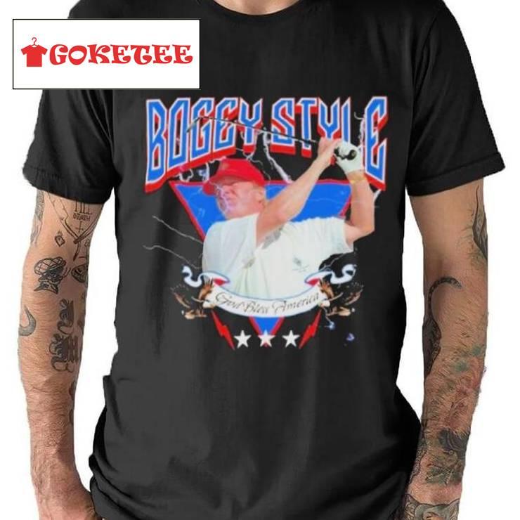 Donald Trump Bogey Style God Bless America T Shirt