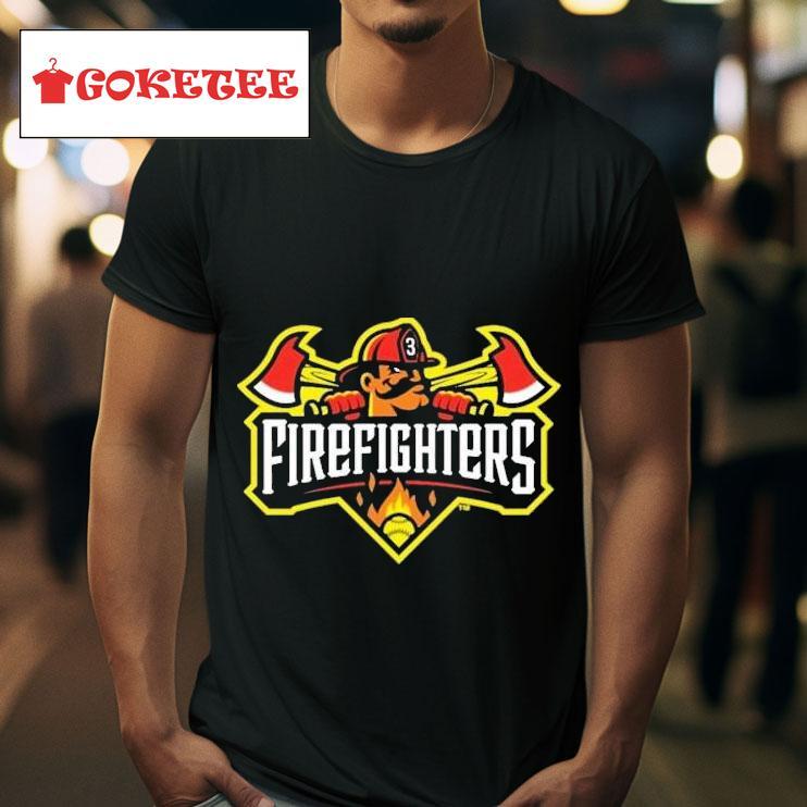 Firefighters Baseball Primary Logo S Tshirt 