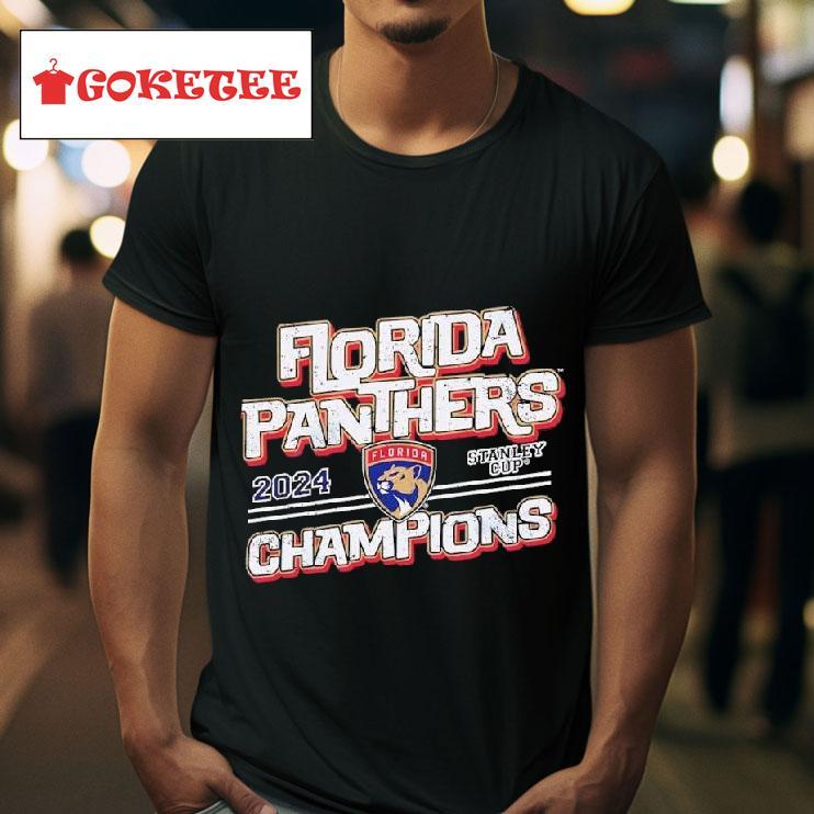 Florida Panthers Ice Hockey Logo Championship  Tshirt 