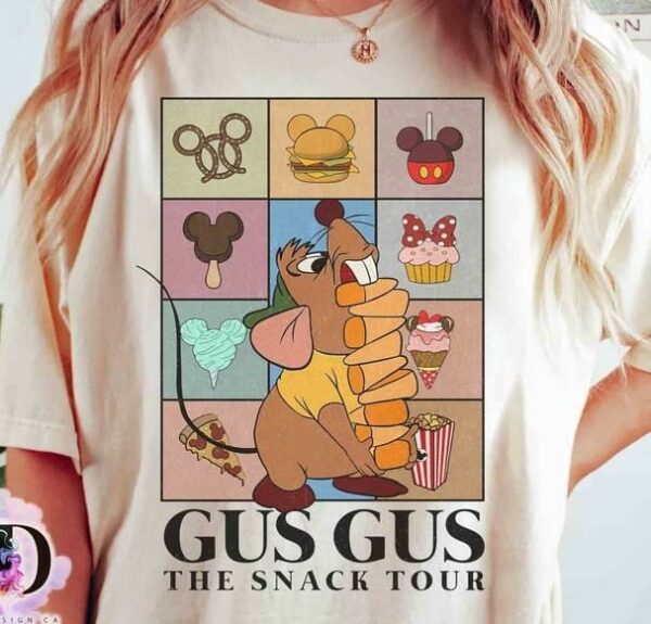 Funny Gus Gus Mouse The Snack Tour Vintage Shirt