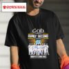 God First Family Second Then North Carolina Tar Heels Baseball Signatures Tshirt