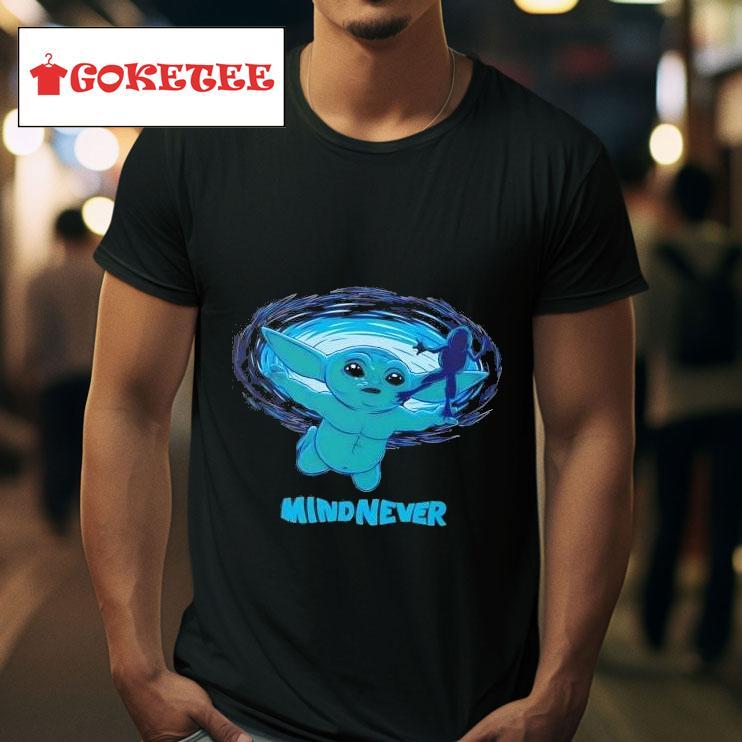 Grogu And A Frog Mind Never Tshirt 