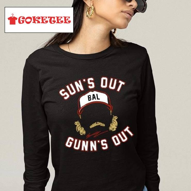 Gunnar Henderson Shortstop Baltimore Orioles Sun's Out Guns Out Shirt