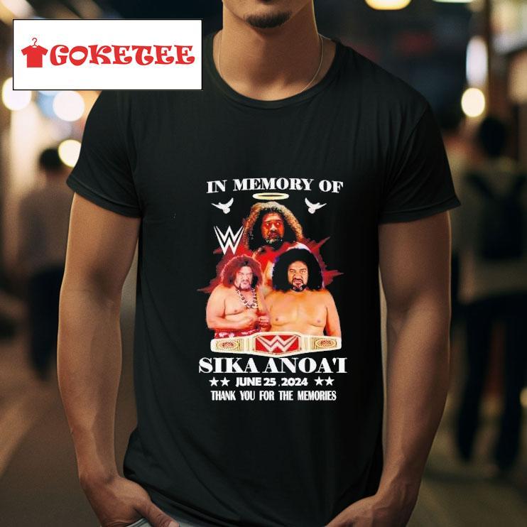 In Memory Of Sika Anoa I June   Thank You For The Memories Tshirt 