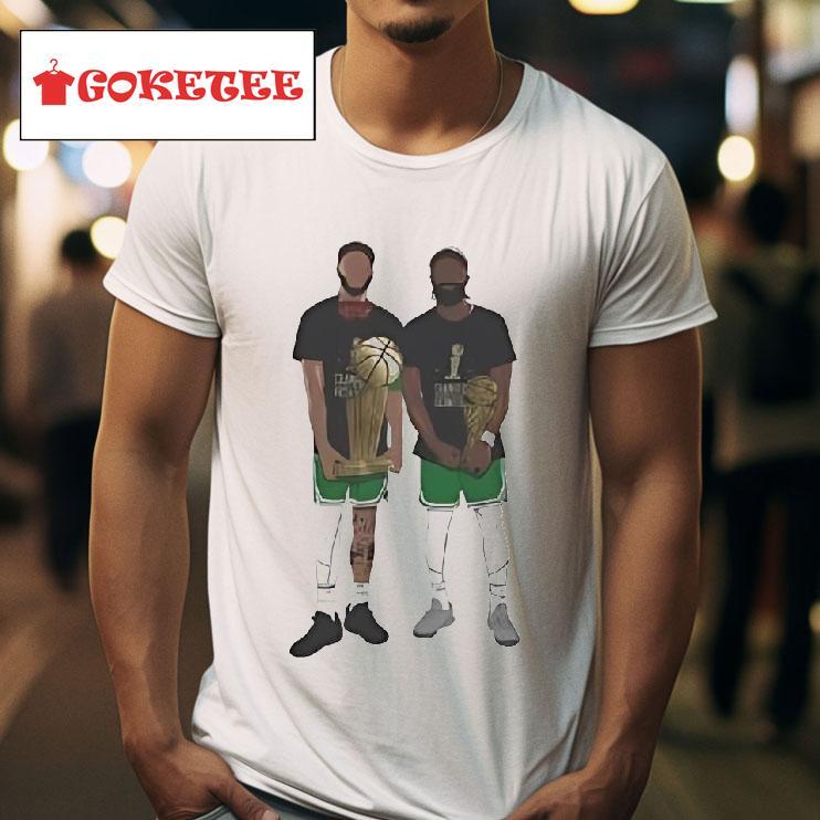 Jayson Tatum And Jaylen Brown Boston Celtics Championship Tshirt 