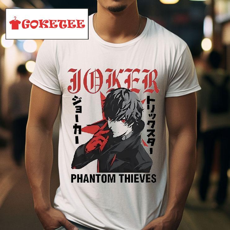 Joker Phantom Thieves Comic Tshirt 