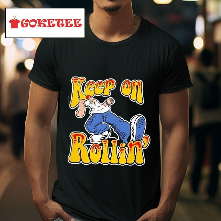 Keep On Rollin Limp Bizkit In The Style Of R Crumb S Keep On Truckin Tshirt 