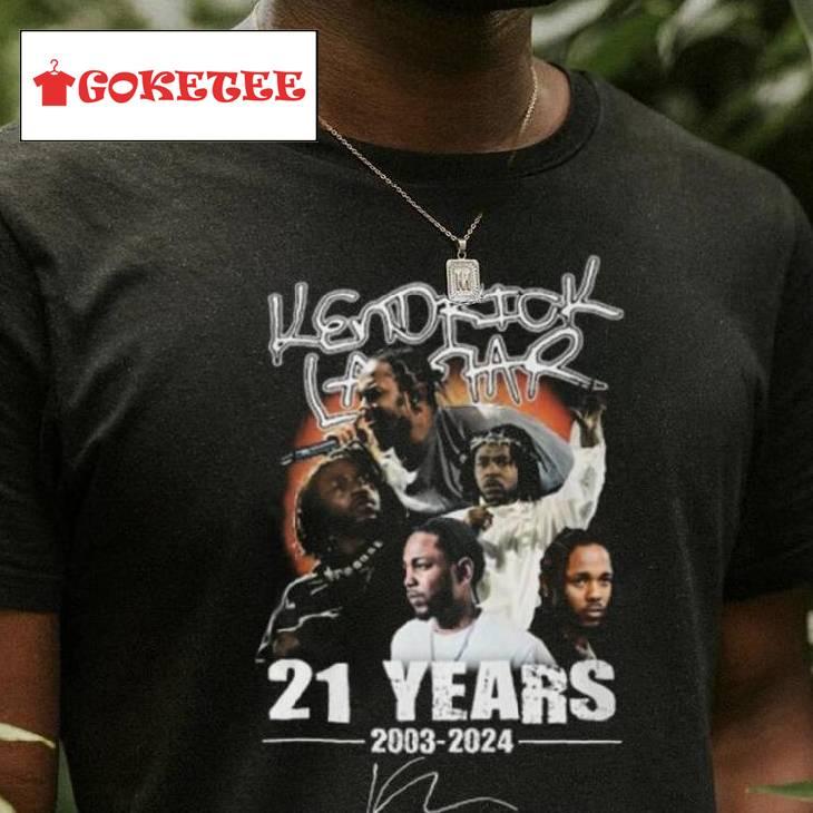 Kendrick Lamar 21 Years 2003 2024 Thank You For The Memories T Shirt