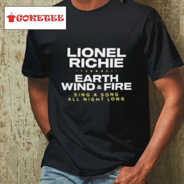 Lionel Richie Sing A Song All Night Long Tour Shirt