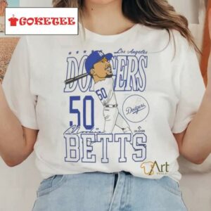 Los Angeles Dodgers Mookie Betts Caricature Shirt