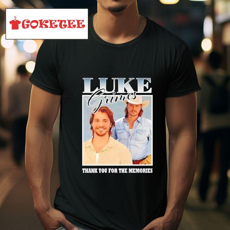 Luke Grimes Thank You For The Memories Tshirt 