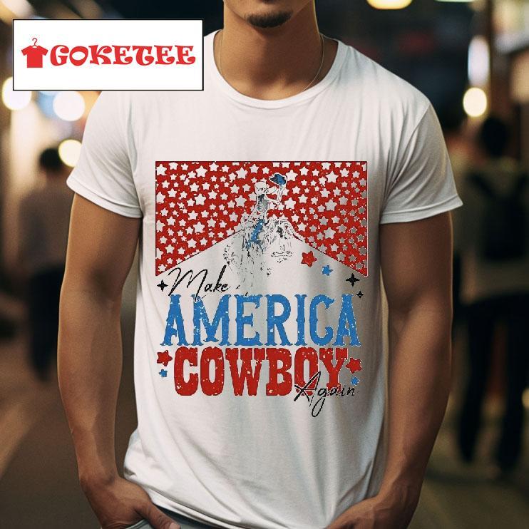 Make America Cowboy Again Skeleton Tshirt 