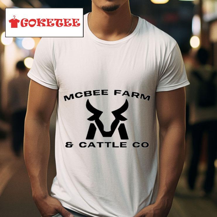 Mcbee Farms And Cattle Co Clean Logo Tshirt 