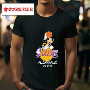 Mickey Mouse Los Angeles Lakers Champions Tshirt