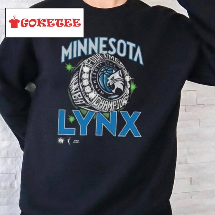 Minnesota Lynx Four Time Wnba Commissioner’s Cup Champions Ring T Shirt