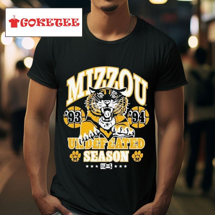 Mizzou Basketball   Undefeated Season Big  S Tshirt 