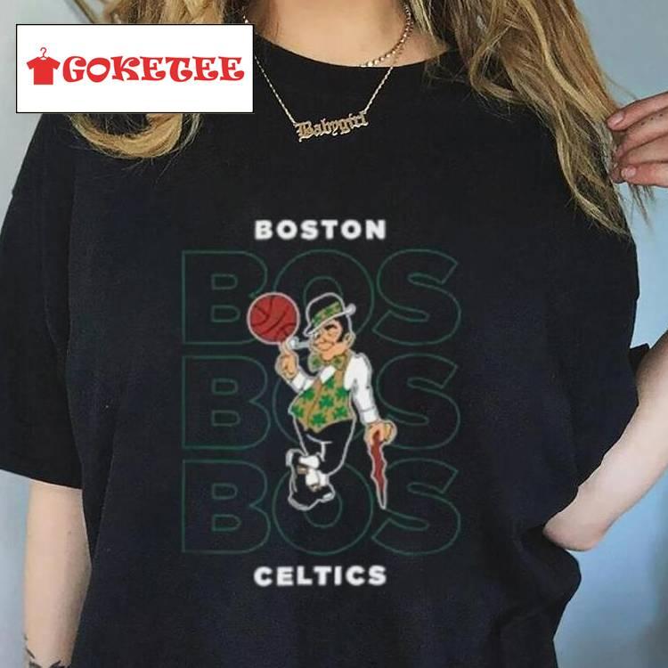 Nba Boston Celtics Stacked City Logo T Shirt