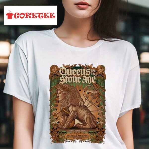 Queens Of The Stone Age Real Jardin Botanico Alfonso Xiii Madrid Es S Tshirt