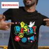 Resist Peace Symbols Tshirt