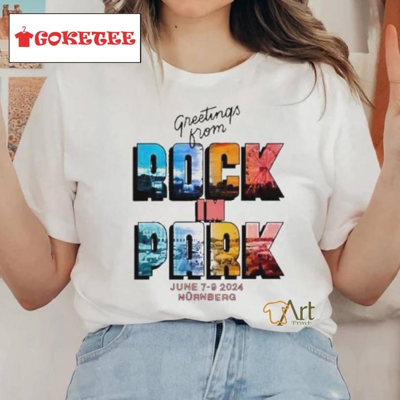 Rock Im Park Vintage Postcard Shirt