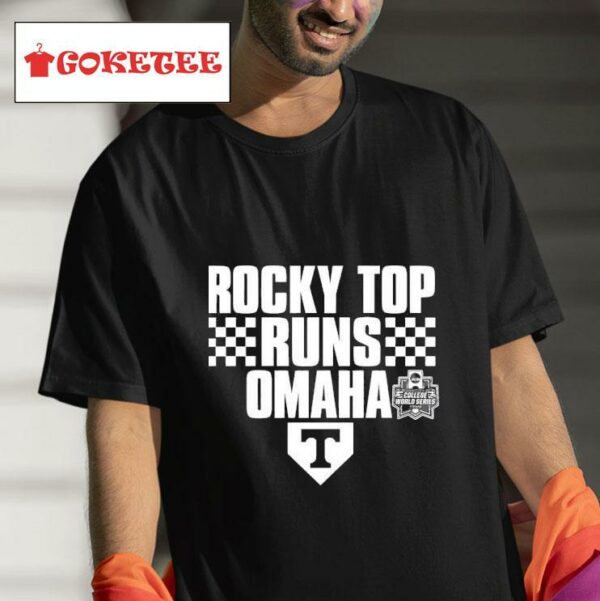 Rocky Top Runs Omaha Tennessee Volunrs Tshirt