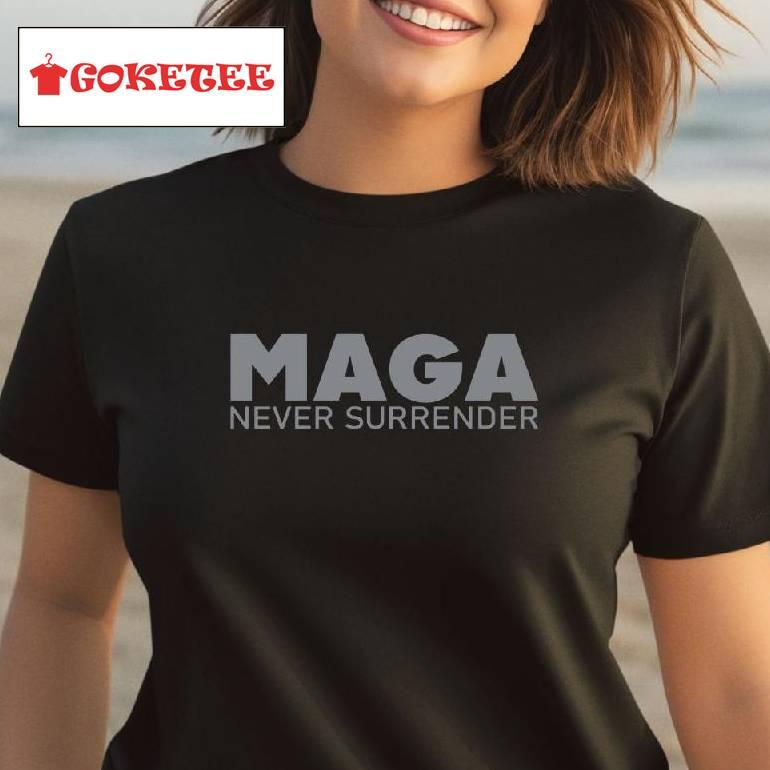 Ryann Mcenany Wearing Maga Never Surrender Shirt