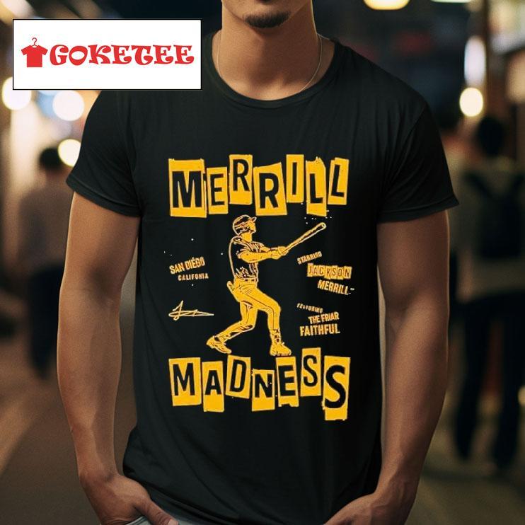 San Diego Padres Jackson Merrill Madness S Tshirt 