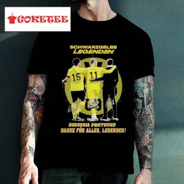 Schwarzgelbe Legenden Borussia Dortmund Danke Fur Alles, Legenden T Shirt